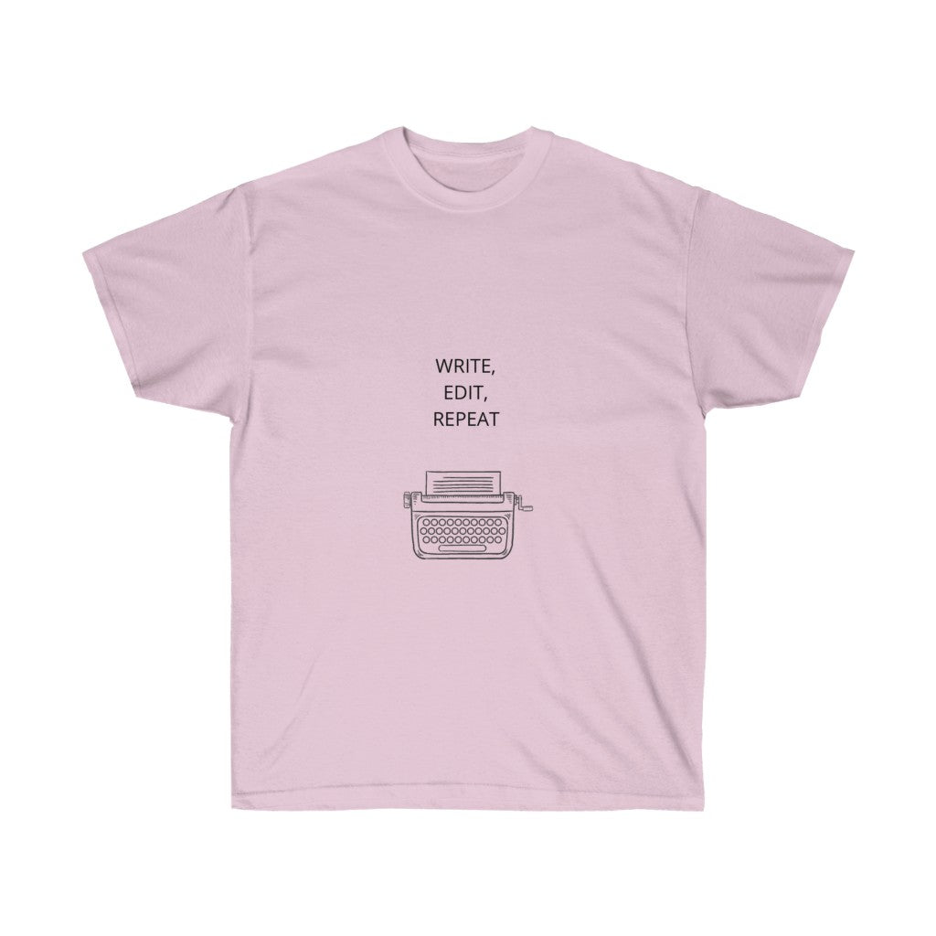 "Write, Edit, Repeat" Unisex Ultra Cotton Tee