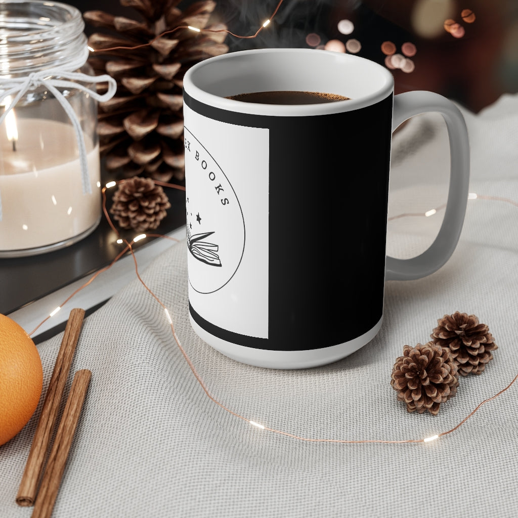 J. Essex Logo on Black Ceramic Coffee Cups, 11oz, 15oz