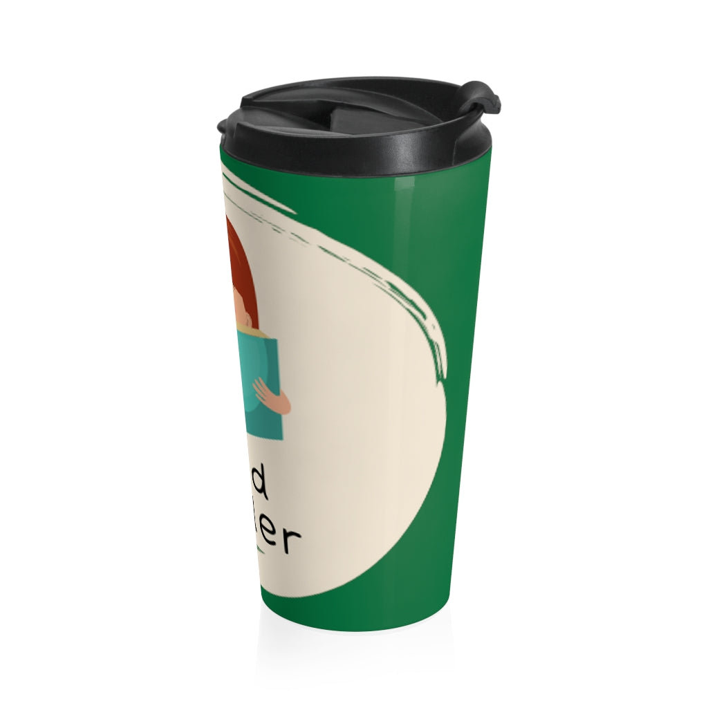 Avid Reader Stainless Steel Travel Mug