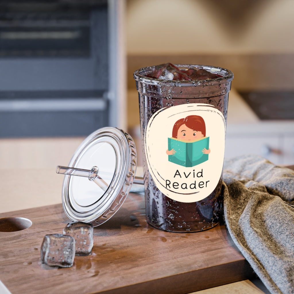 "Avid Reader" Suave Acrylic Cup