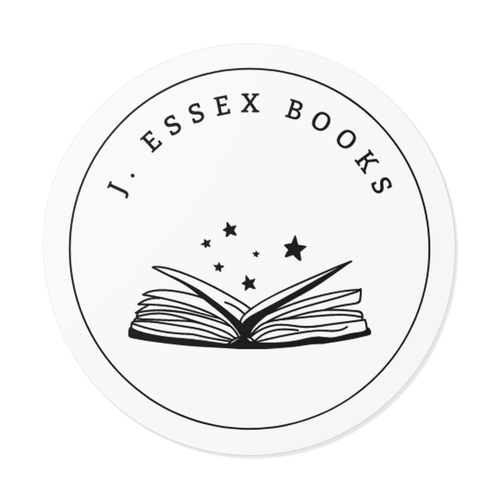 J. Essex Logo Round Vinyl Stickers