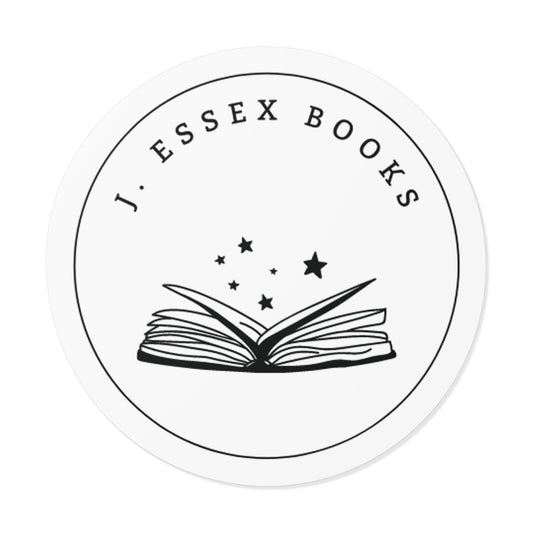 J. Essex Logo Round Vinyl Stickers
