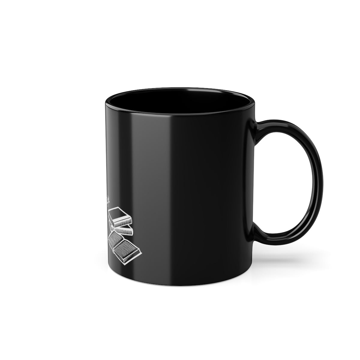 "All I Want is a Silent Night" Black Coffee Cup, 11oz