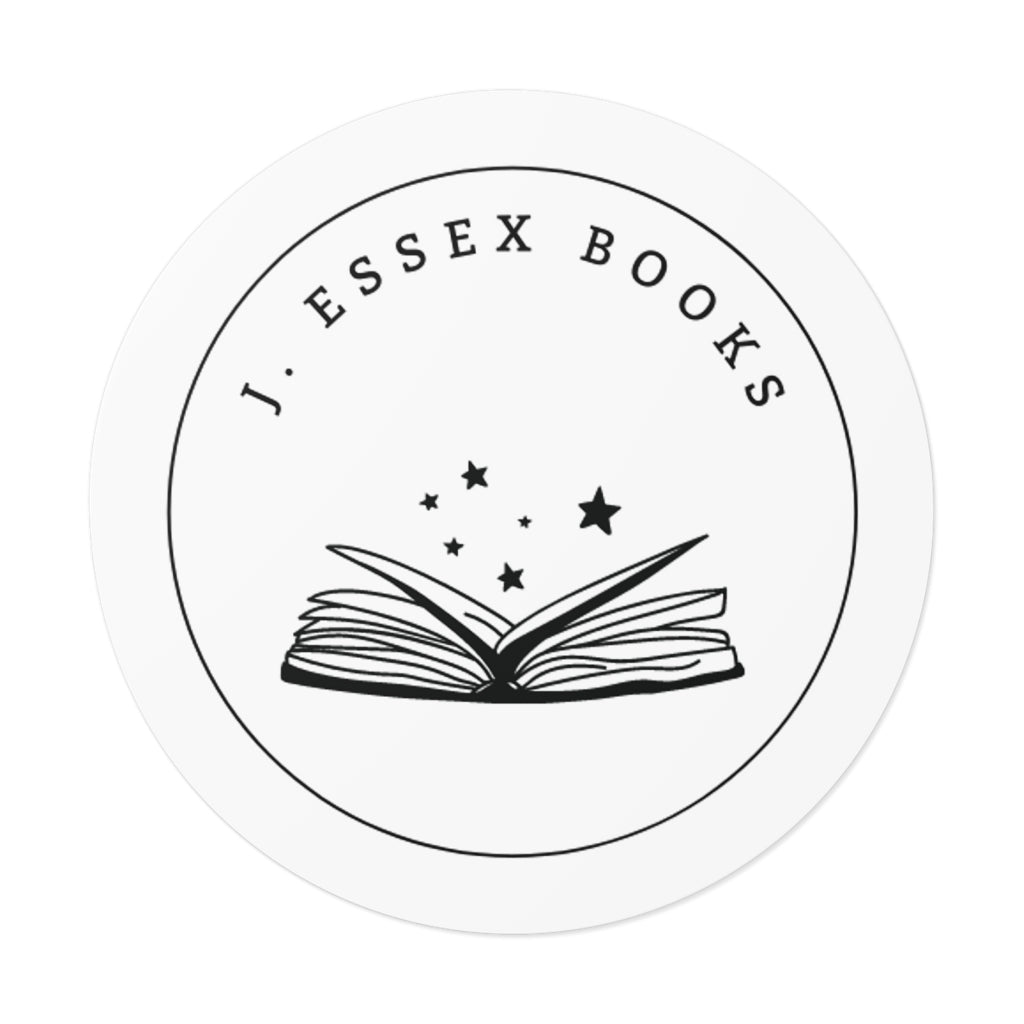 J. Essex Logo Round Vinyl Stickers