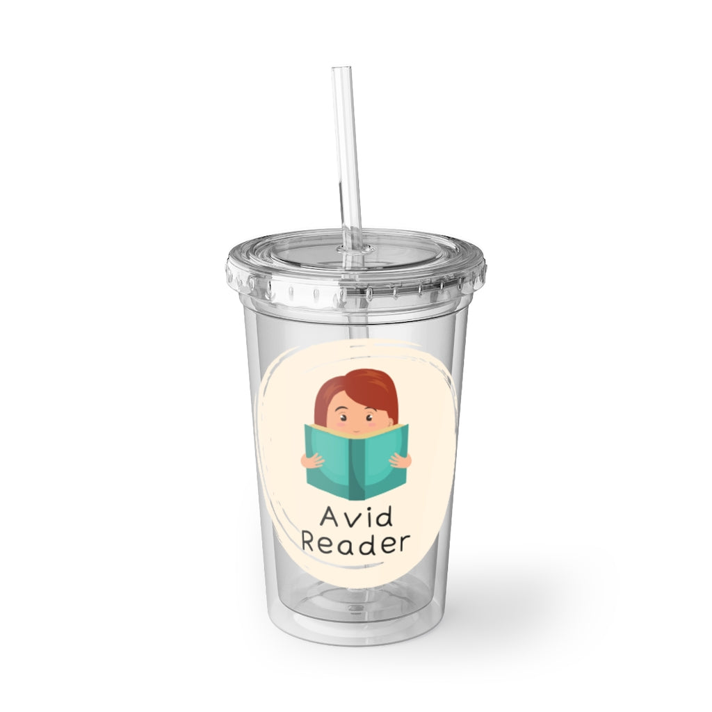 "Avid Reader" Suave Acrylic Cup
