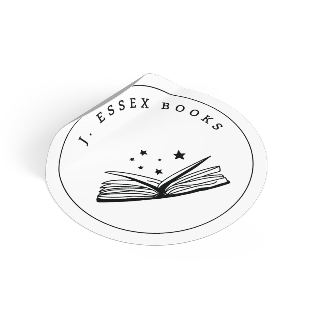 J. Essex Logo Round Vinyl Stickers