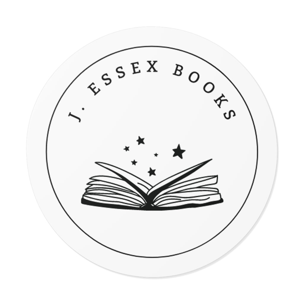 J. Essex Logo Round Vinyl Stickers