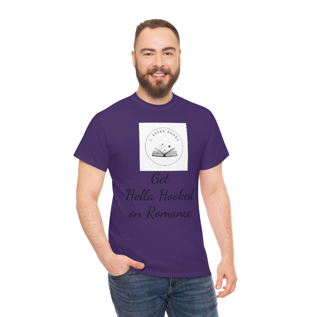 J. Essex "Hella Hooked on Romance" Unisex Heavy Cotton Tee