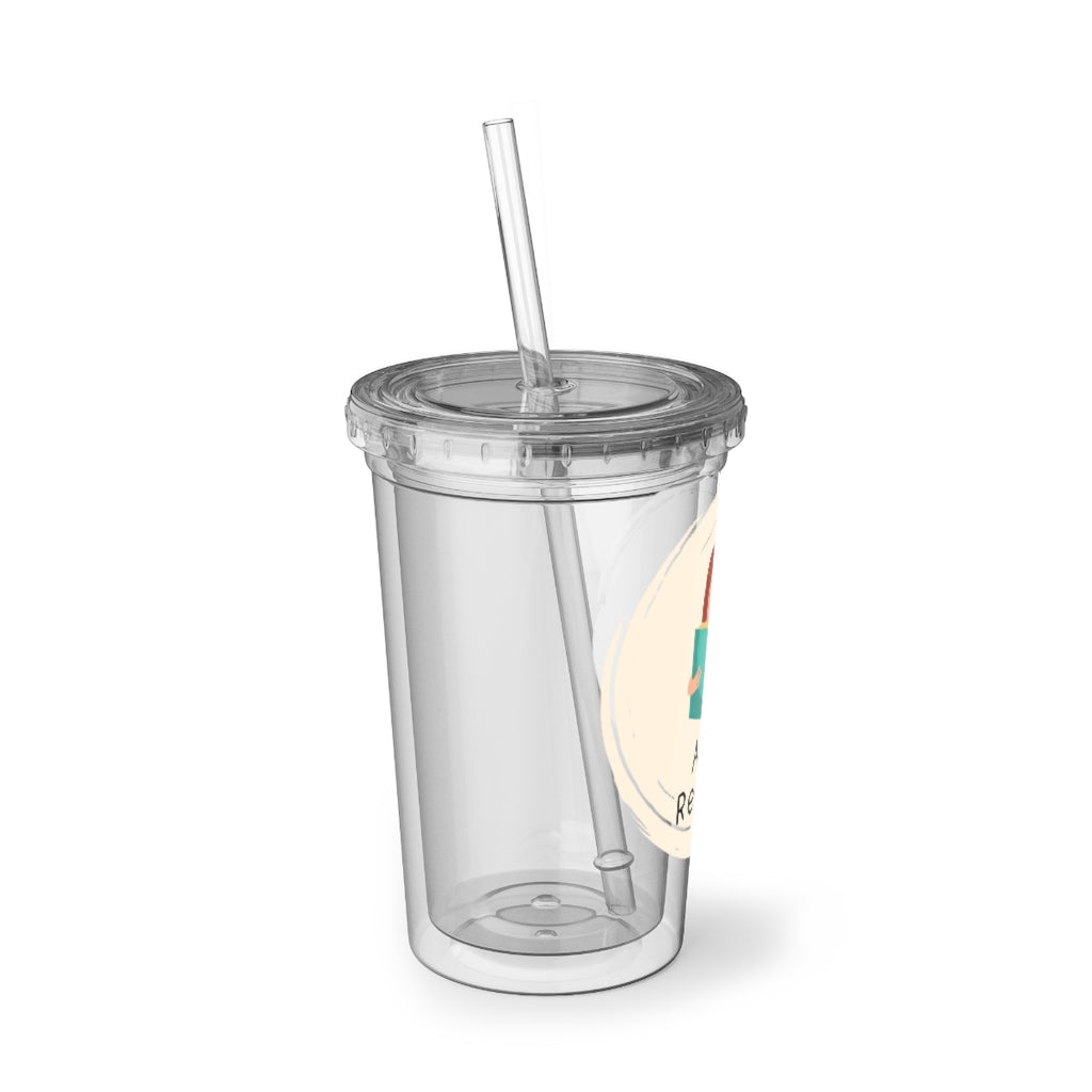 "Avid Reader" Suave Acrylic Cup