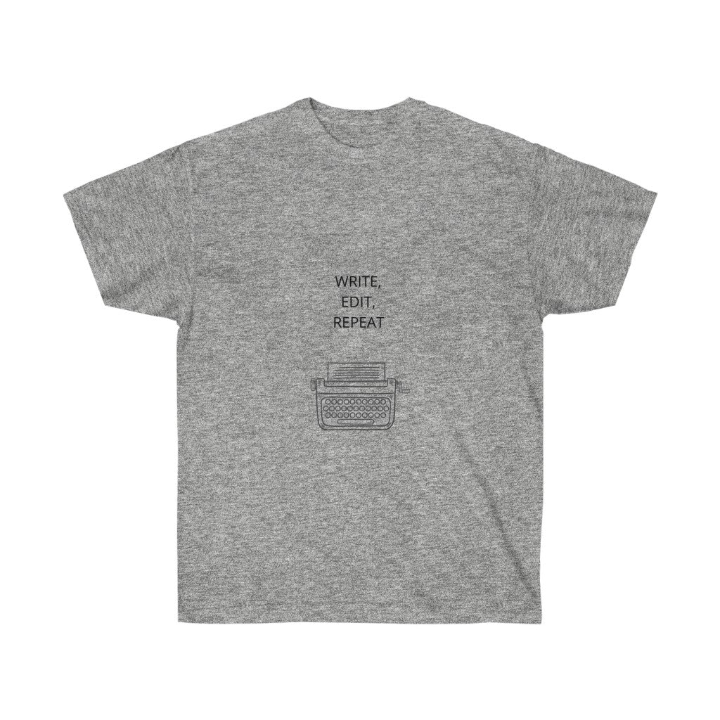 "Write, Edit, Repeat" Unisex Ultra Cotton Tee