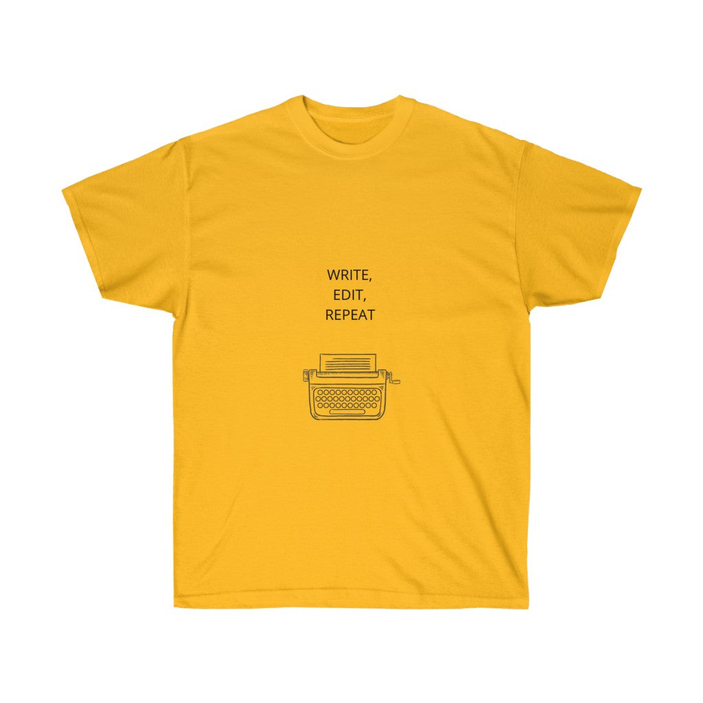 "Write, Edit, Repeat" Unisex Ultra Cotton Tee